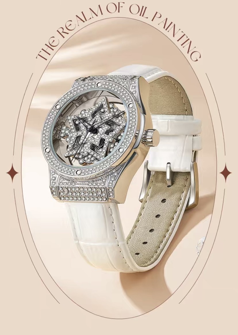 Mark Fairwhale/女士五芒星手錶滿天星高端時尚