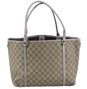GG Supreme Tote Bag PVC Leather Beige 197953 107343